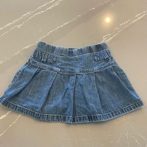 Abercrombie Kids Blue Pleated Denim Skort Size 9/10